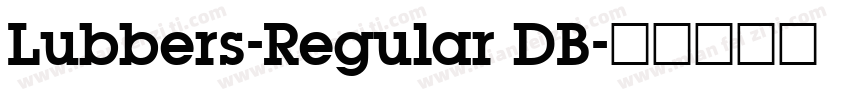 Lubbers-Regular DB字体转换